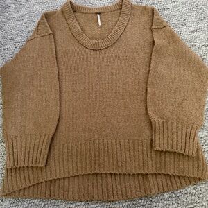 Free People Oversized Crew Neck Sweater